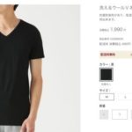 洗えるウールクルーネック半袖Ｔシャツ